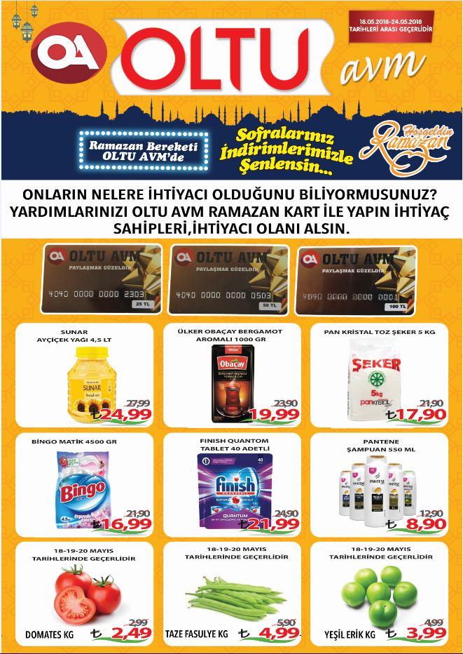 18-24 MAYIS TARİHLERİ ARASI İNDİRİM B&Uuml;LTENİ